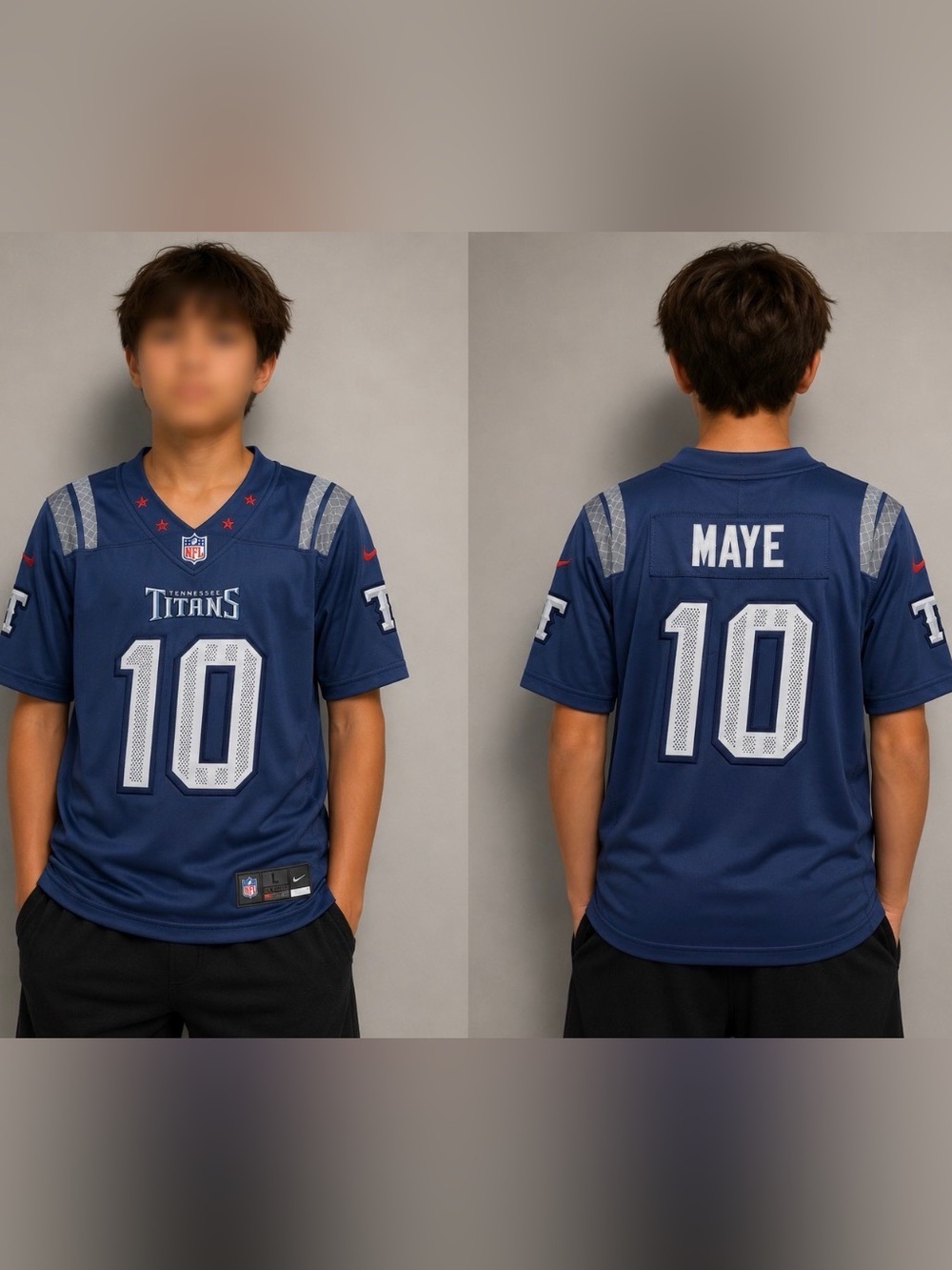 Drake Maye #10 NE Patriots Kids Youth Large 14/16 Jersey